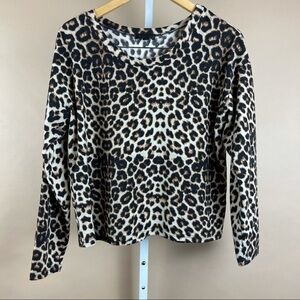 Orange Rise Boutique Size Medium Cheetah Print Sweater Animal Print Leopard